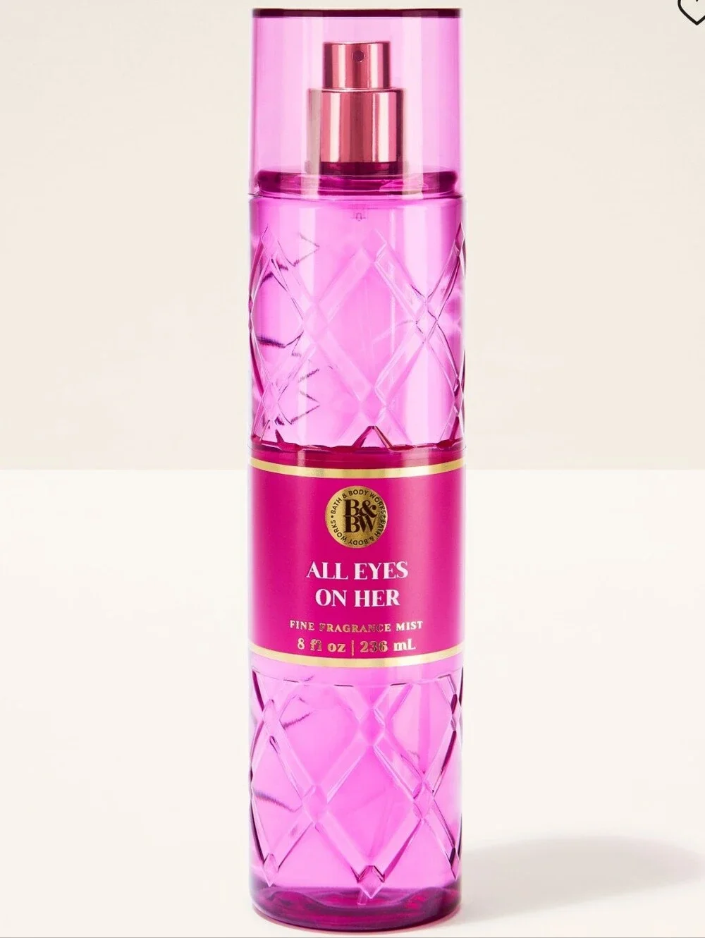 Bath & Body Works All Eyes On Her Fine Fragrance Body Mist 8oz NEW
